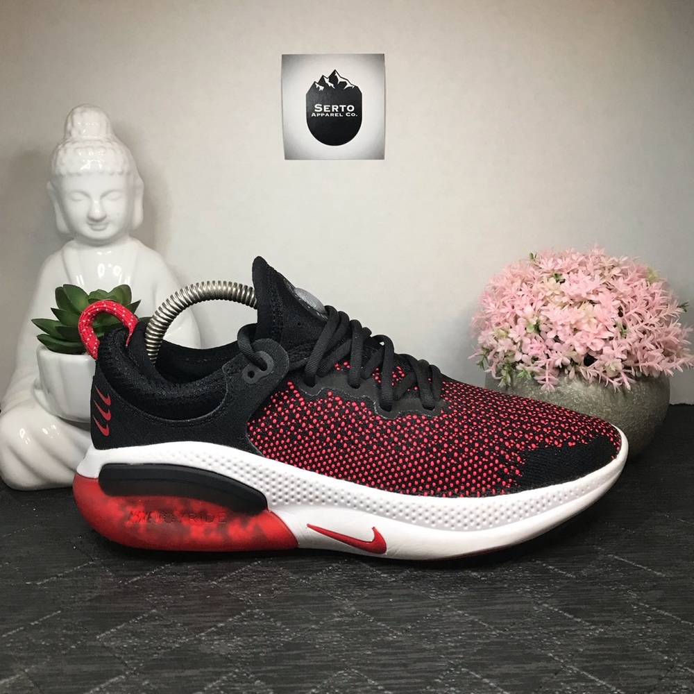 Nike Joyride Run Flyknit Shoes 'University Red' Black CU4832-001 Women Size 7